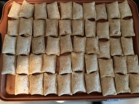 I present to you, my 50 count pizza rolls… they lied to me…