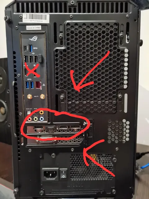 PSA: if you're getting a PC for Christmas, remember that the monitor plugs in here