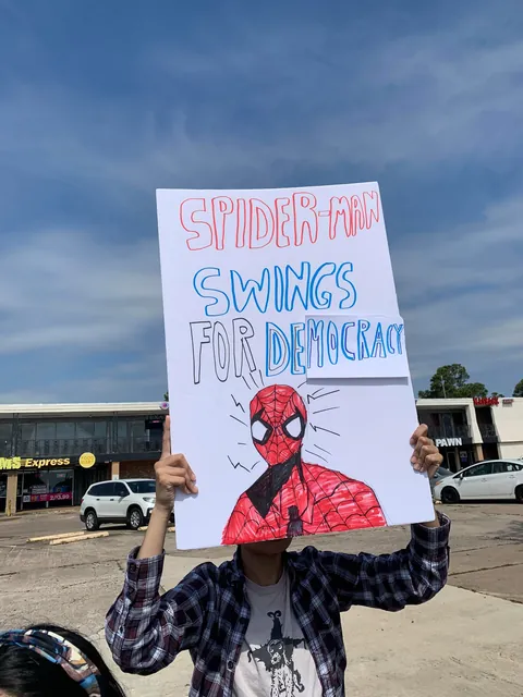 Some signs I saw at a No Kings protest today