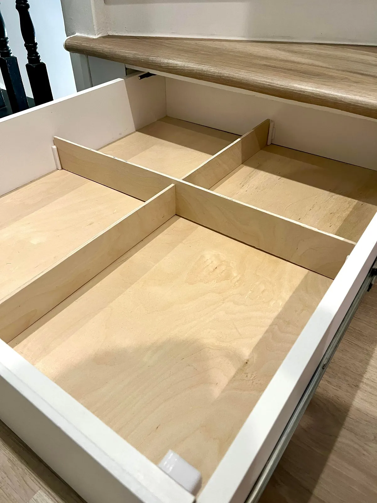 Made a staircase drawer