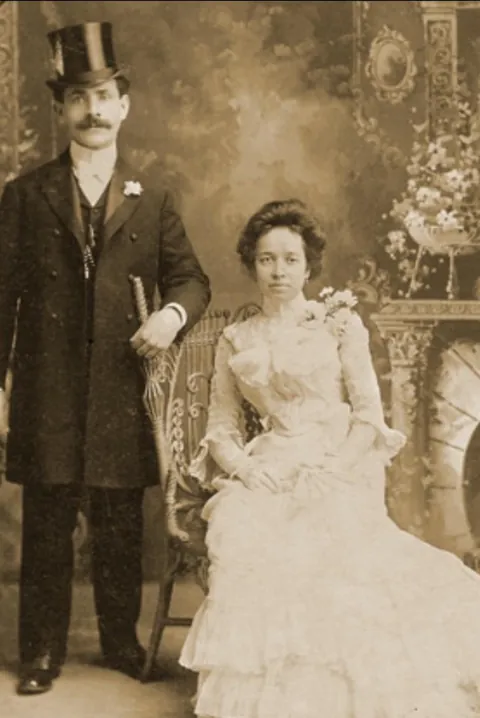 My grandma (1950), great grandma (1920s), and great great grandma (1890s) at their weddings