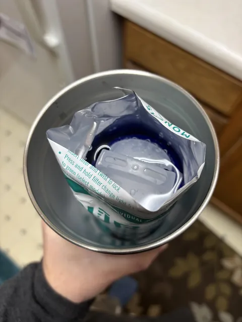 Easier way to presoak new water filter cartridges