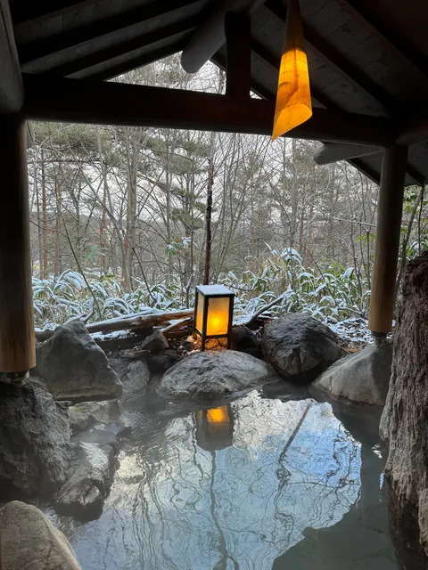 December in Kusatsu, one of the best onsen town in Japan