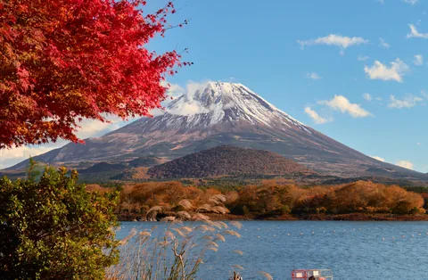 Mt. Fuji and the Japanese Alps in Autumn, Japan