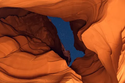 Canyon X at night, AZ (2048x1367)[OC]