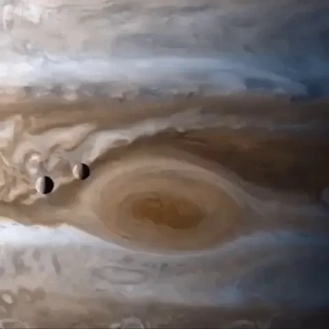Video captured of Jupiter, Io and Europa during Cassini's flyby.