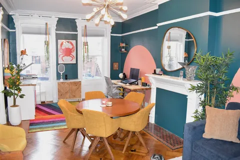 It took a year, but the living room, office, bedroom, and bathroom are all done.