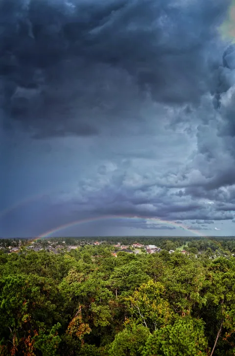 🔥Rainbow During Evening Storm
