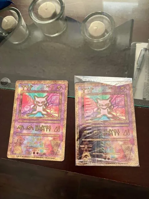 My nephew opened one of my sealed Ancient Mew cards from when I was a kid. 