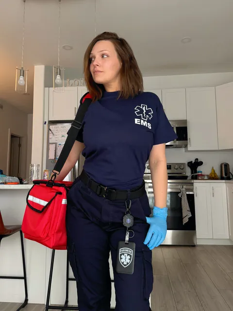 medical worker with phat ass