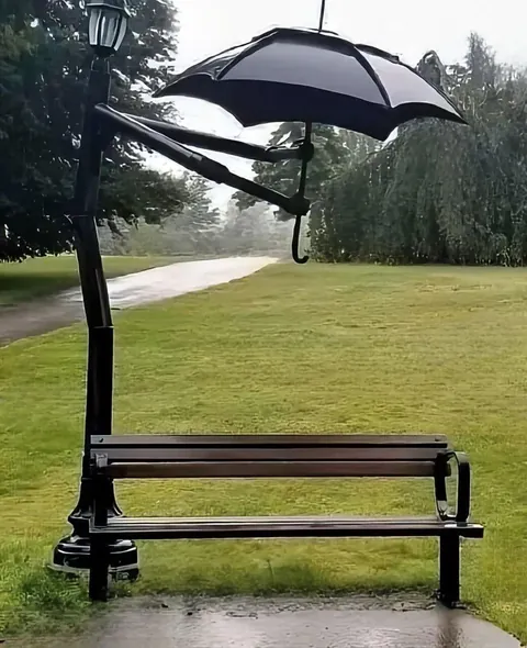 Umbrella pole.