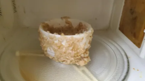 When you meant to microwave 33 seconds, but must have hit an extra 3.