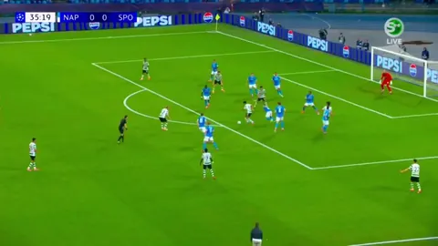 Napoli [1] - 0 Sporting CP - Rasmus Hojlund 36'