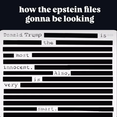 How the Epstein files DO look lmao