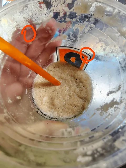 Boyfriend bought me a drink this morning, only for me to start finding metal bits halfway through..