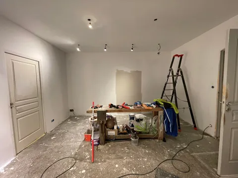 Gutted and converted my old stockroom into a cozy lounge