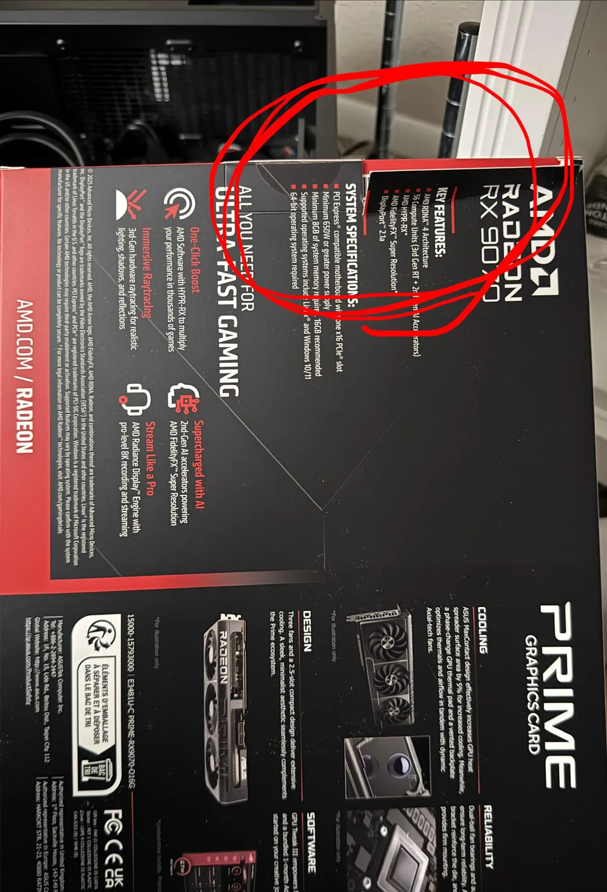 Got my new GPU, edge on the box was torn to reveal barcode underneath. Should I be concerned?