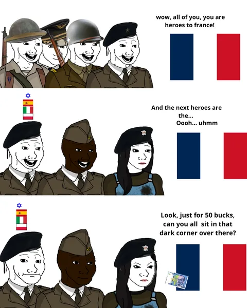 Unfortunately, post war France forgot a lot of heroes.