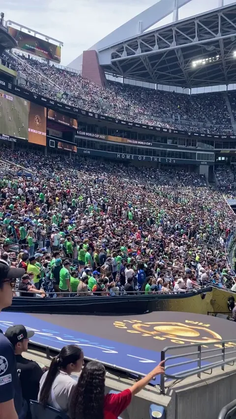 Seattle Sounders supporters chanting “Fight and Win”