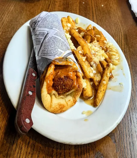 [I ate] a panko crusted butter masala hot dog