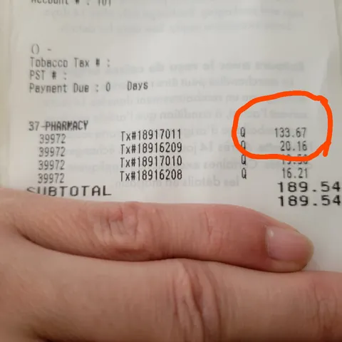 The price of an inhaler that I require to live (in Canada)