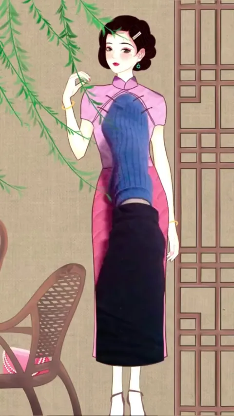 Remixing traditional Qipao dresses