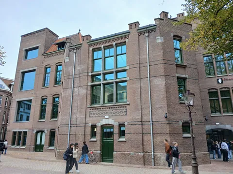 The exterior of the new library of the University of Amsterdam