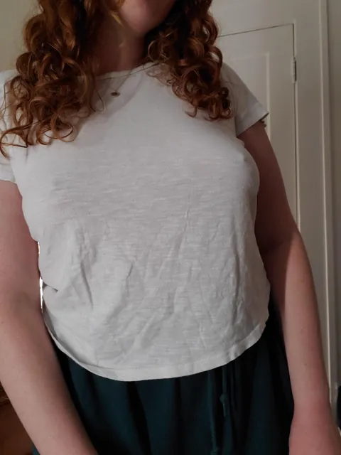 Not sure I can go braless in this top...