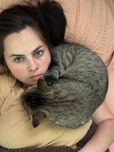 I wake up to him sleeping like this every morning