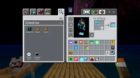Turned My Desktop Into a Fully Working Minecraft Inventory Screen!