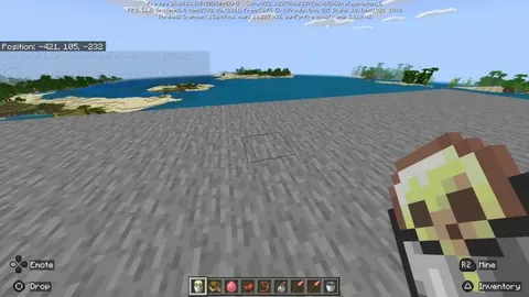 When a sulfur cube is put inside a bucket, not only is its block preserved, but also its speed and direction of movement