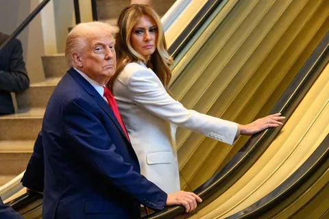 A convicted felon and his immigrant wife stuck on an escalator