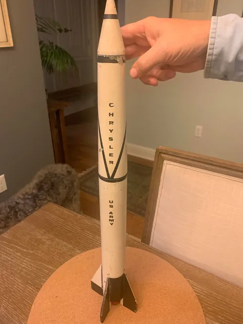 1950’s Jupiter C rocket mock up