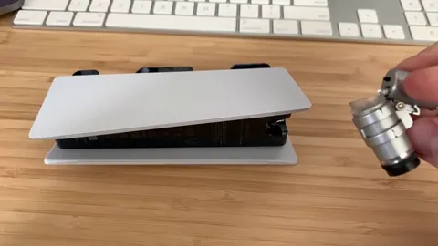 I further enhanced the PS5 charging dock microscope video and there’s way more detail than I thought!