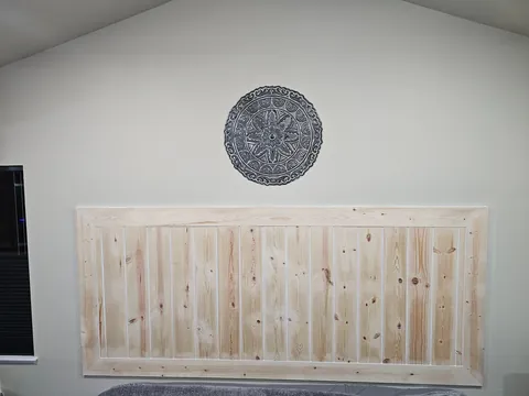 Wife wanted a built-in headboard