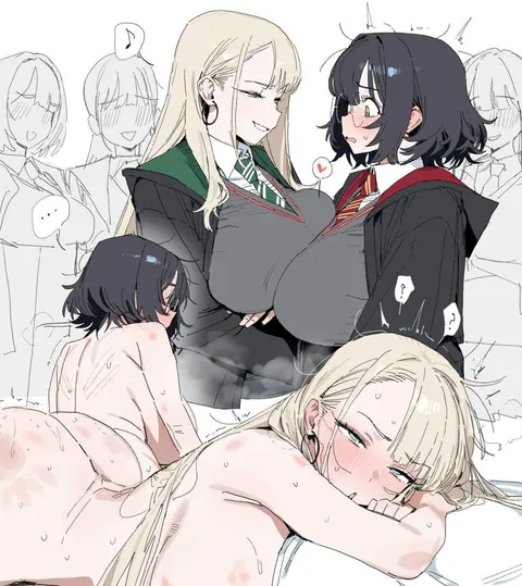 Fem Draco Malfoy and Fem Harry Potter [Harry Potter] (Xipa)