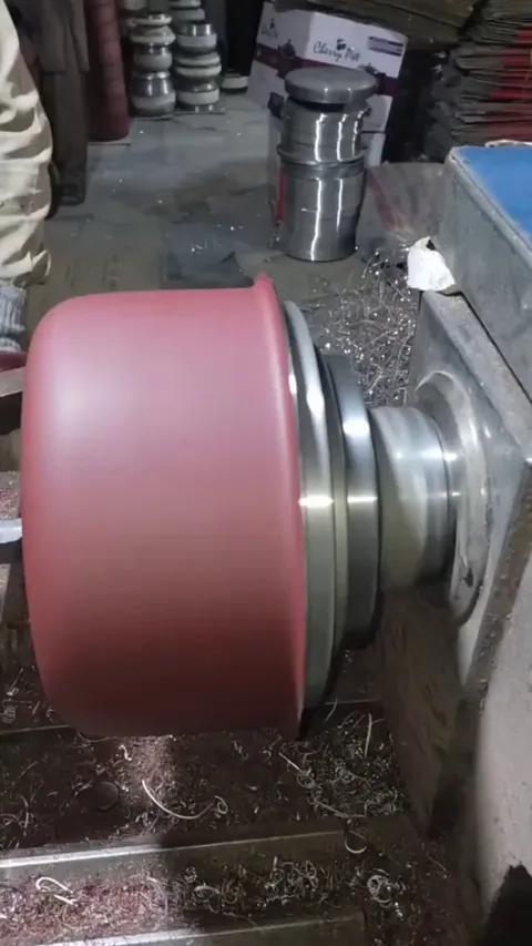 finishing process on cookware