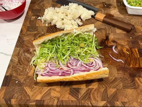 [homemade] sub sandwich