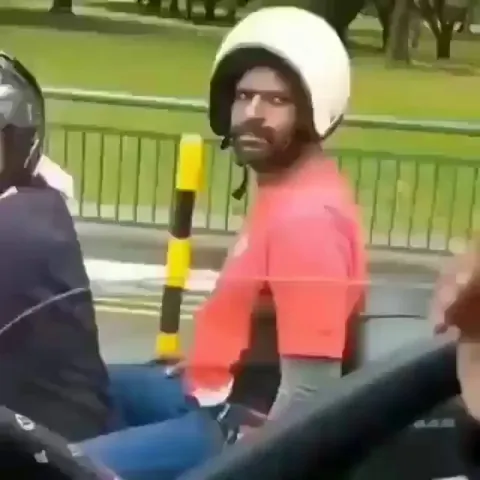 Hey man, your helmet.