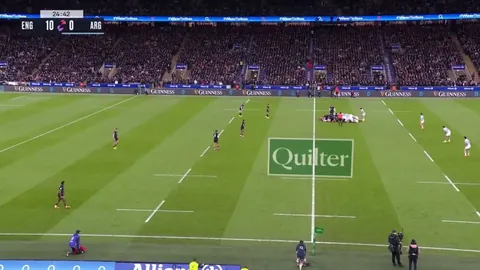 England vs Argentina - Cross-Field Kick Try