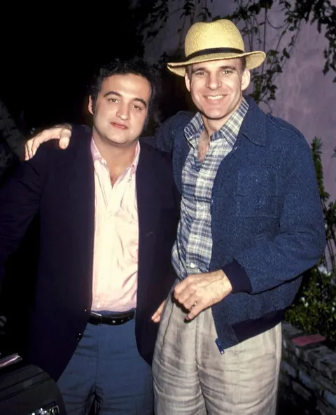 John Belushi and Steve Martin, 1981