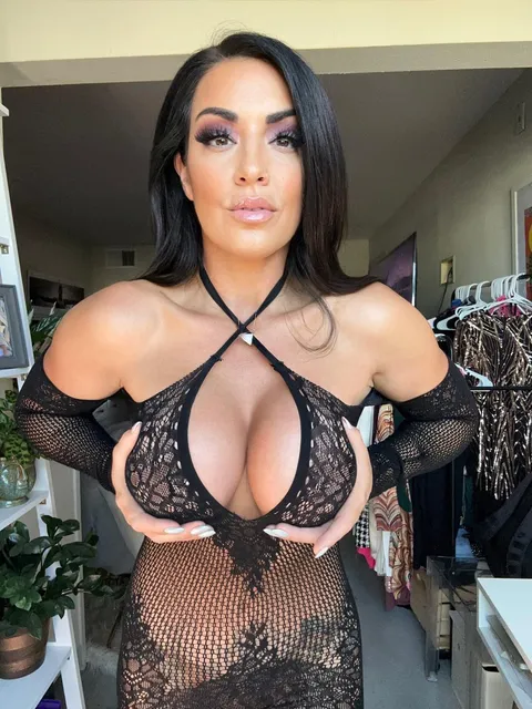 She has quite the handful 