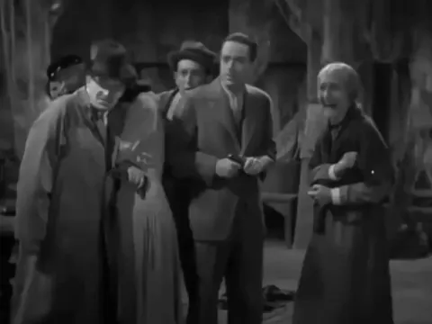 Elspeth Dudgeon's horrific transformation in "Sh! The Octopus" (1937). A special effect achieved in B&amp;W through make-up that was hidden by a red filtered lens on the camera (thus the make-up is rendered invisible until slowly shifting the lens to the blue side).
