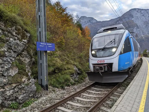 Hallstatt, Austria in Autumn 2024.