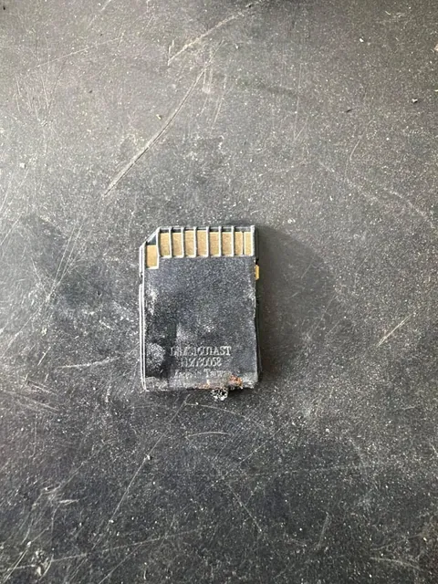 A trail cam that went through a wild fire in Nebraska it survived and took photos