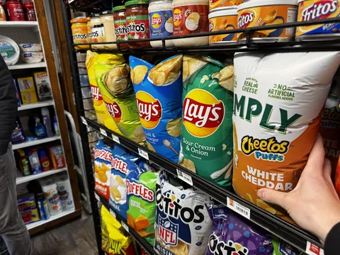 Inflated chip bags in the Rocky Mountains (9,500ft up)