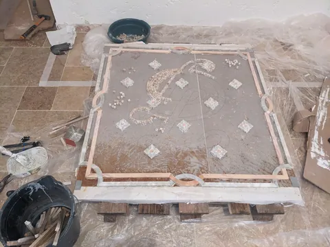 I had more time than money, and wanted to have a special entryway.