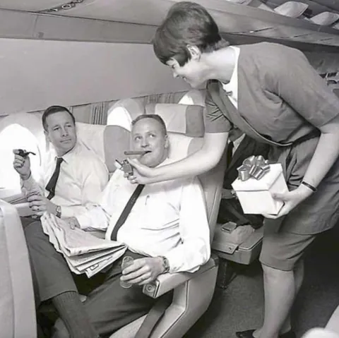 From '53-'70; United Airlines Actually offered  'Men Only' Flights