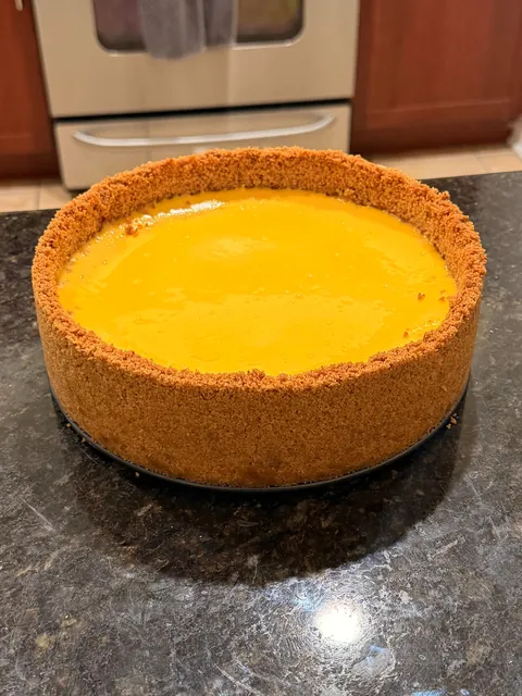 [Homemade] Mango Cheesecake w/ Fresh Mango Topping