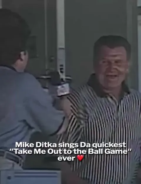 Mike Ditka sings Take Me Out to the Ball Game